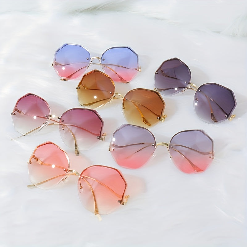 2pcs Beret Sunglasses Set PU Leather Beret UV Protection Sunglasses