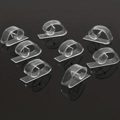 12pcs Clear Plastic Tablecloth Clips for Parties and Events