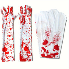 Halloween Horror Blood Gloves and Socks Set