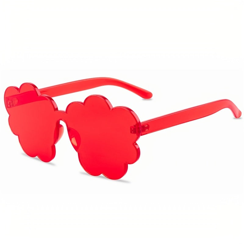 Thick Sliced Candy Love Sunglasses Flower Frameless