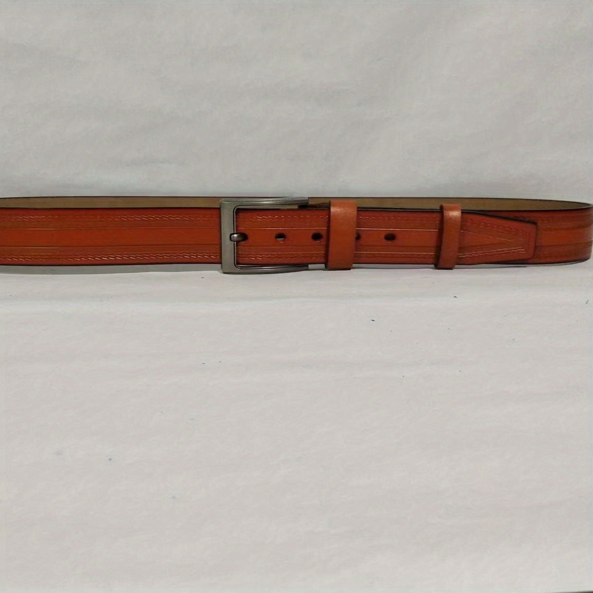 Men's Leather Belt Pin Buckle Casual Belt Durable Pants Belt