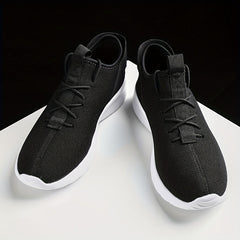 Men's Breathable Knit Lace Up Sneakers