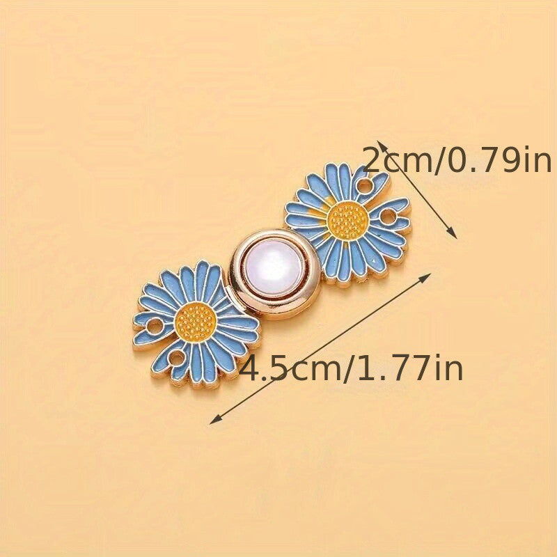 Daisy Adjustable Waist Tightener Button Pants Jeans Skirts Collar Buttons Breast