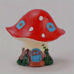 Fairy Tale Mushroom House Figurine Model