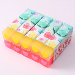 2pcs Love Pencil Erasers Fun Desk Pet Erasers