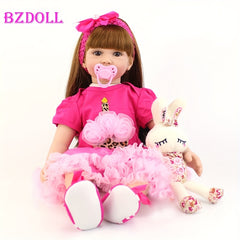 Realistic Reborn Baby Doll in Pink Outfit & Accessories