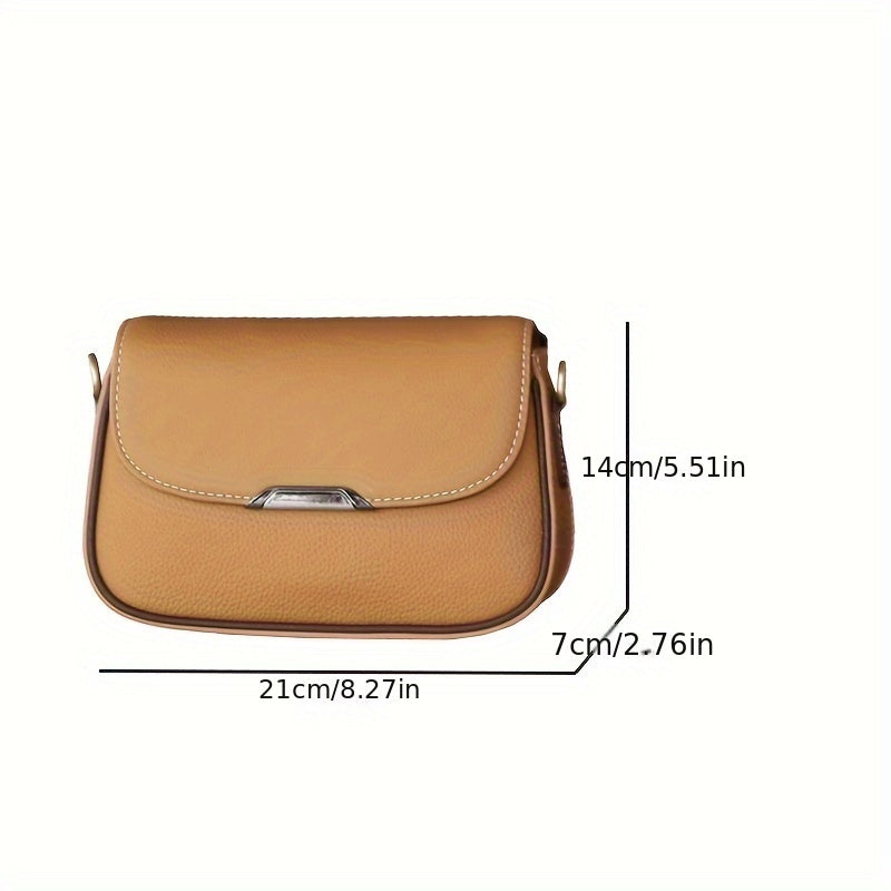 Women's Leather Handbag - Light Brown Tote with Detachable Shoulder Strap
