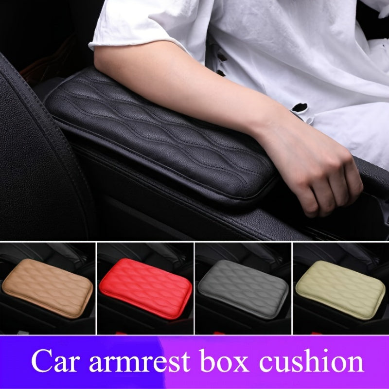 1PC Leather Car Armrest Mat Universal Auto Armrests Storage Box Mats