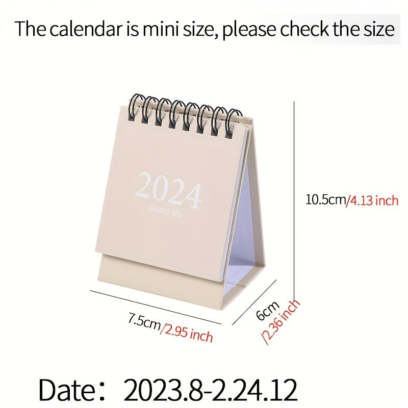 Morandi Mini Table Calendar Coil Desktop Decoration