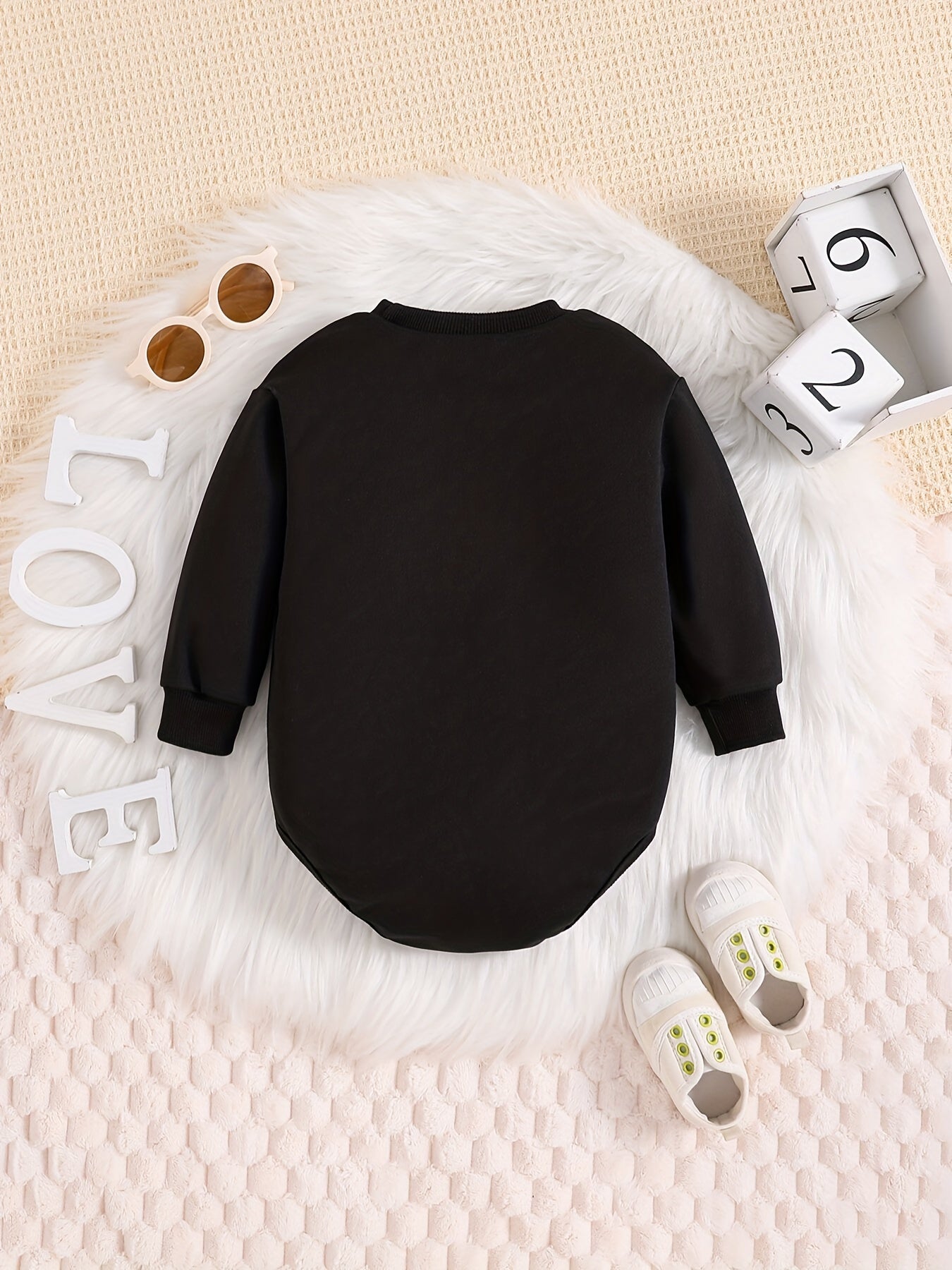 Colorful Cat Pattern Triangle Onesie Baby Boy Long Sleeve Bodysuit