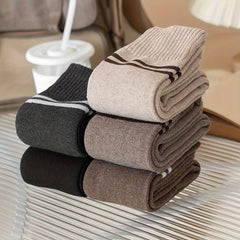 Striped Leg Warmers Comfy & Warm Women's Stockings