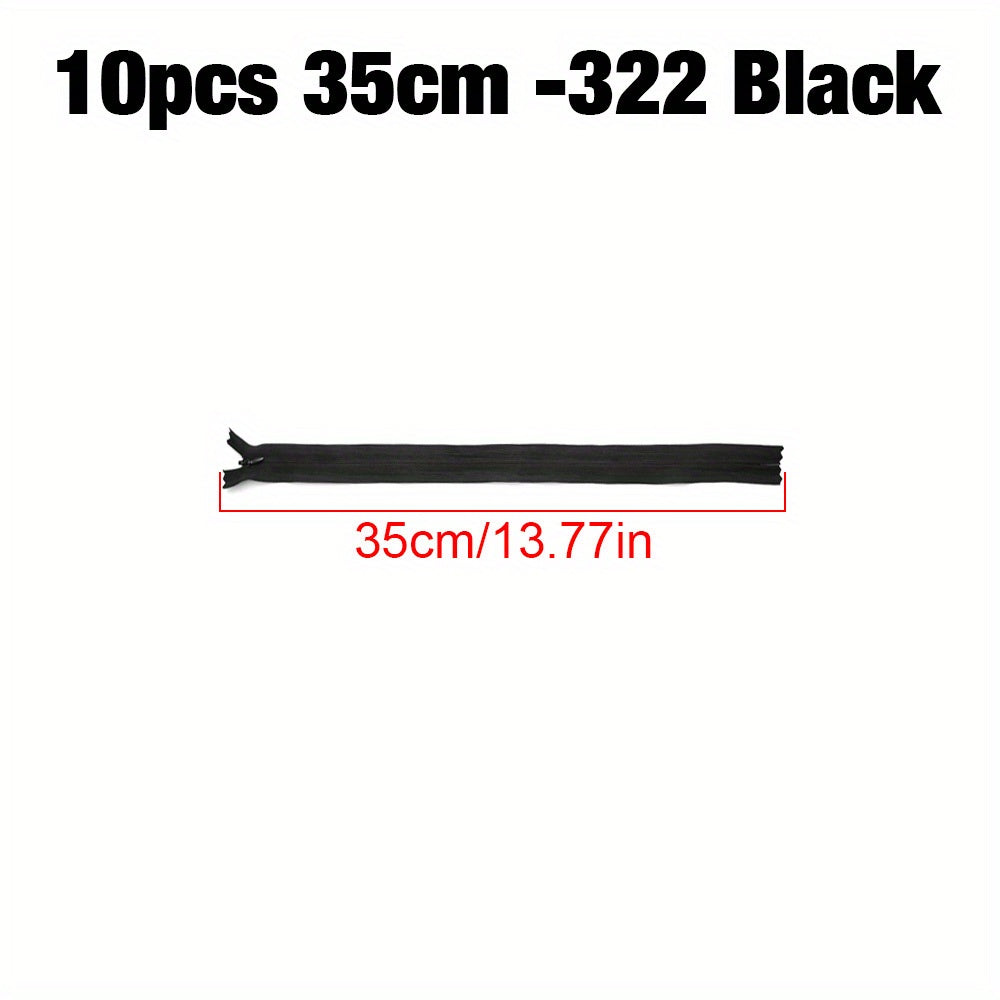 10pcs Pack 3 Nylon Coil Invisible Zipper DIY Sewing Accessories