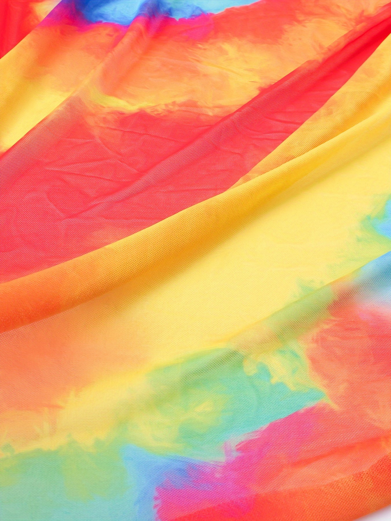  Tie Dye Wrap Beach Cover Up Skirt