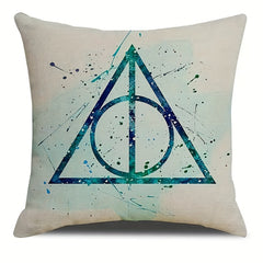 4pcs Assorted Printed Linen Throw Pillow Covers