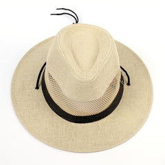 Men's Wide Brim Fedora Hat for Vacation