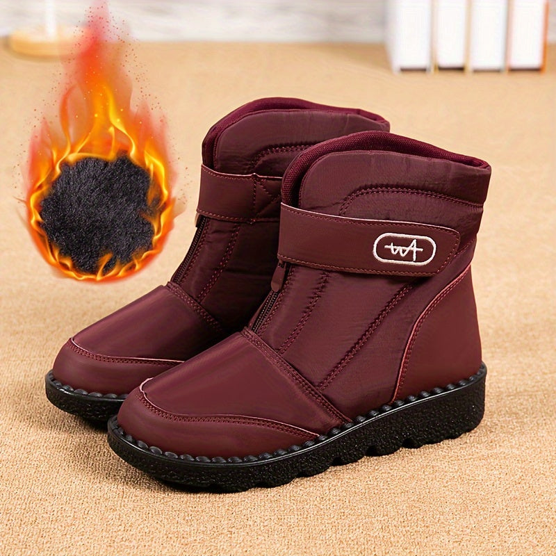 Women's Winter Snow Boots Faux Fur Lined Waterproof Mid Calf