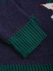 Christmas Jacquard Knit Cardigan Sweater for Kids
