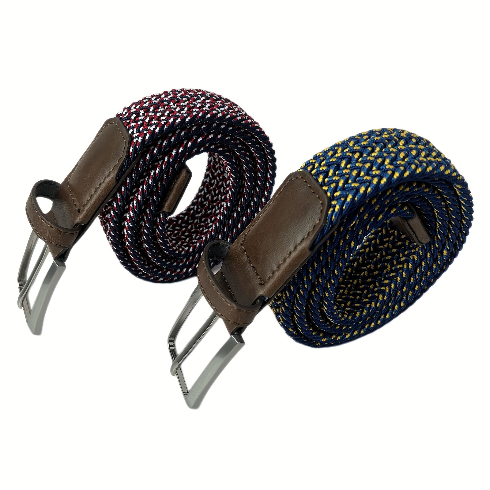 Men's Golf Braid Stretchy Belt Canvas Elastic Casual Wear