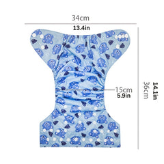 Adjustable Pocket Diapers for Boys & Girls, Reusable & Washable