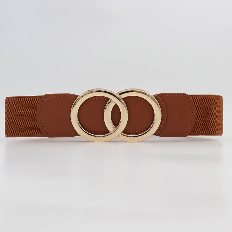 Stretchy Dress Belt Women Elastic Waistband Wide Belt