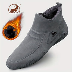 Men's Thermal Winter Shoes Boots With Side Zipper
