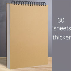 Spiral Sketchbook 30 Sheets Acid-Free Drawing Pad for Adults and Beginners