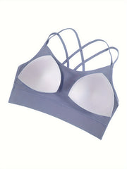Criss Cross Sports Bra Breathable Workout Lingerie