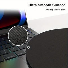 Seaside Beach Sunset Pattern Round Wrist Rubber Mouse Pad