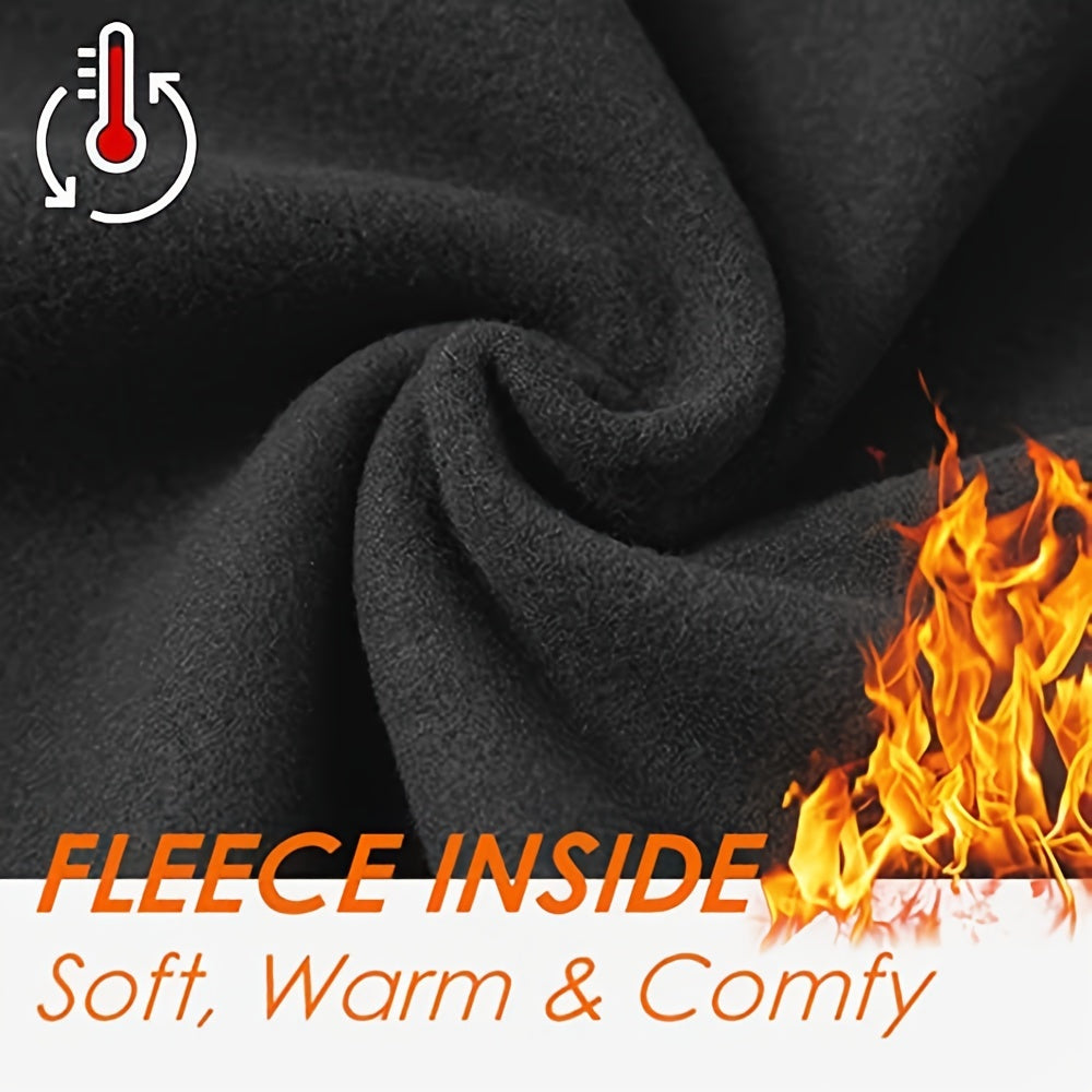 Women's Plush Lined Sweatpants Thermal Joggers Winter Lounge Pants