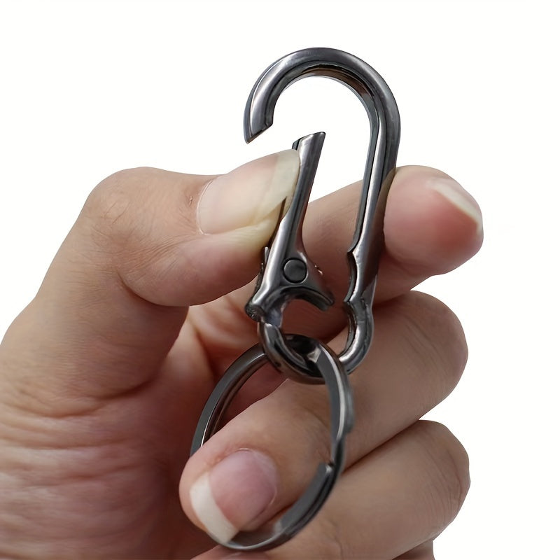 Stainless Steel Keychain Anti-lost Hanging Buckle Pendant