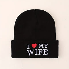 Y2K Letter Embroidered Knitted Hat for Outdoor Sports