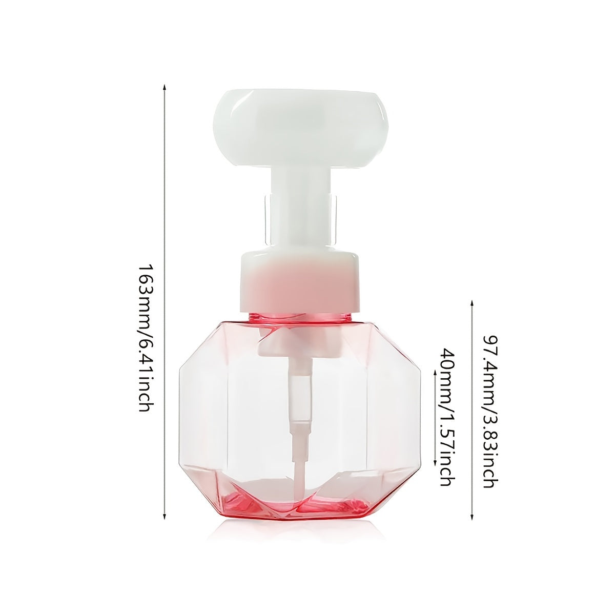300ml Floral Foam Pump Bottle for Soap and Shower Gel