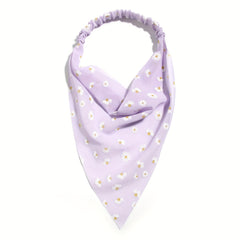 Daisy Print Headband Chiffon Scarf Hair Accessories