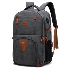 Men's Large Capacity Backpack with USB Charging Port