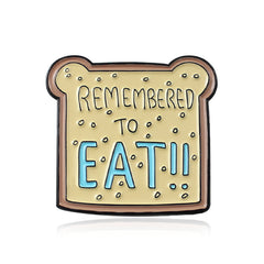 Cute Bear Toast Cartoon Brooch