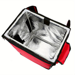 Waterproof Red Backpack with Safety Strip