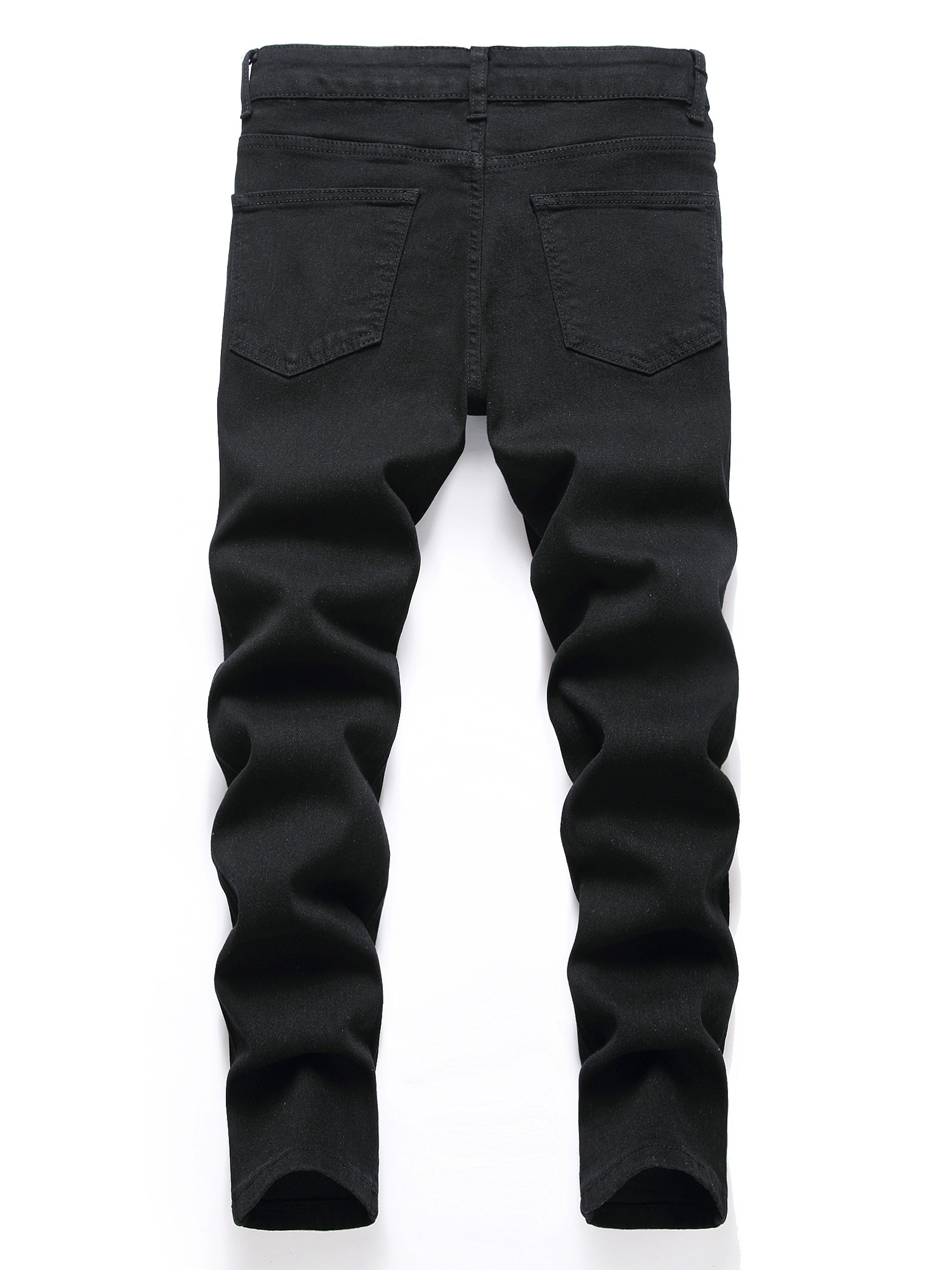 Boys Headphone Print Ripped Jeans