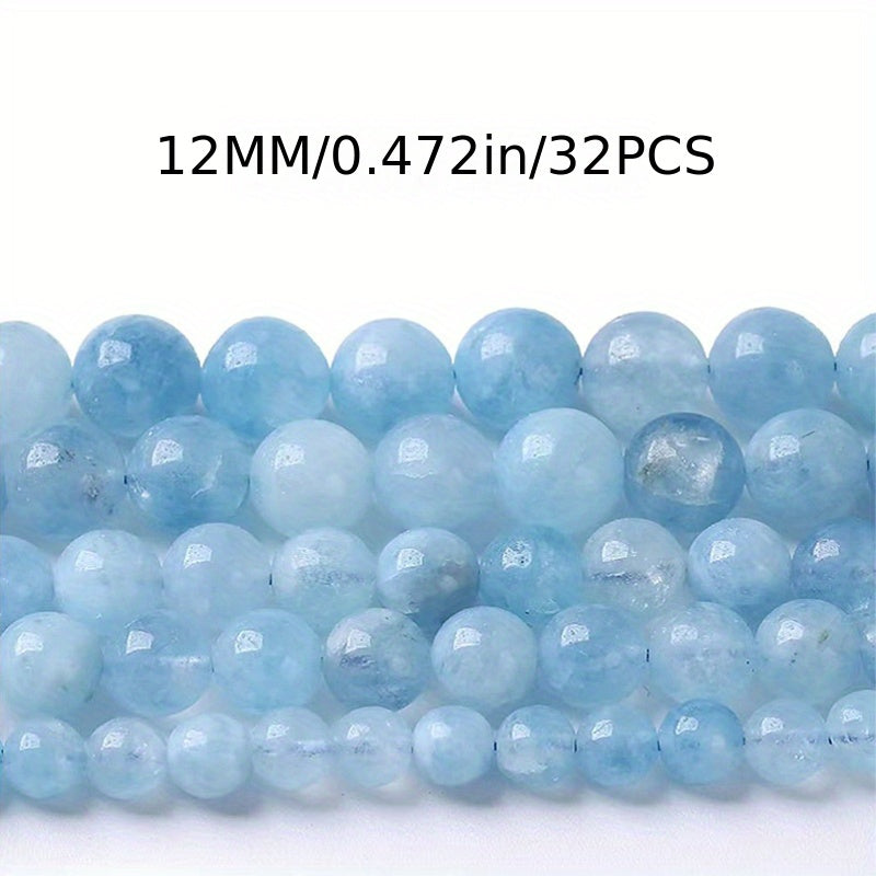 6mm 10mm Aquamarines Natural Stone Loose Beads