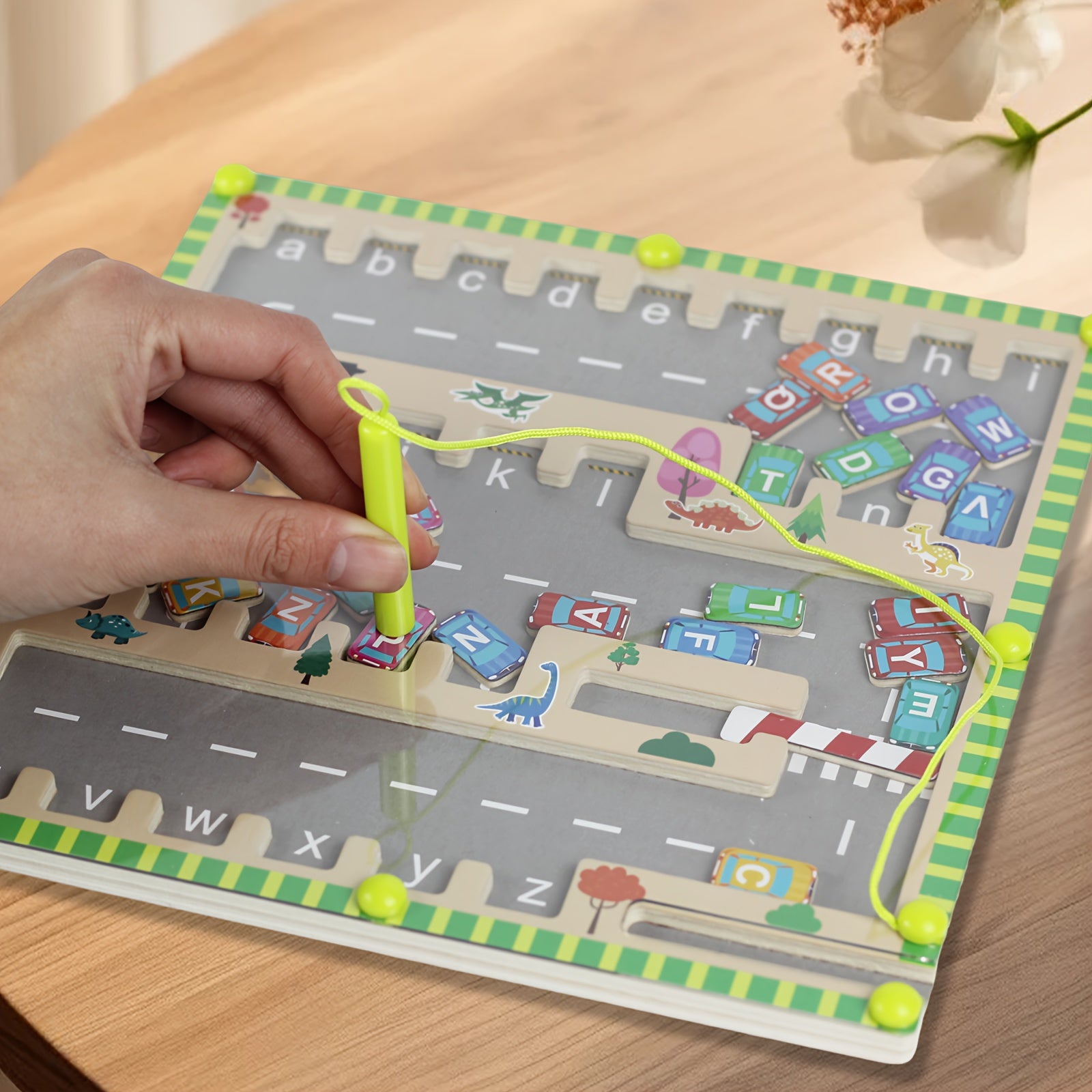 Alphabet Parking Lot Puzzle Toy for Kids