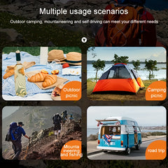 Silver Outdoor Stainless Steel Cooking Pot with Lid - Camping Light