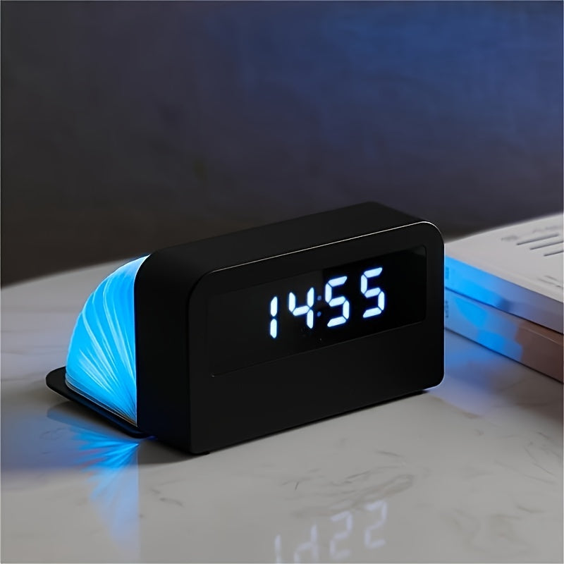 Smart Clock Charging LED Night Light Book Light Nursing Room Clock Table Desktop