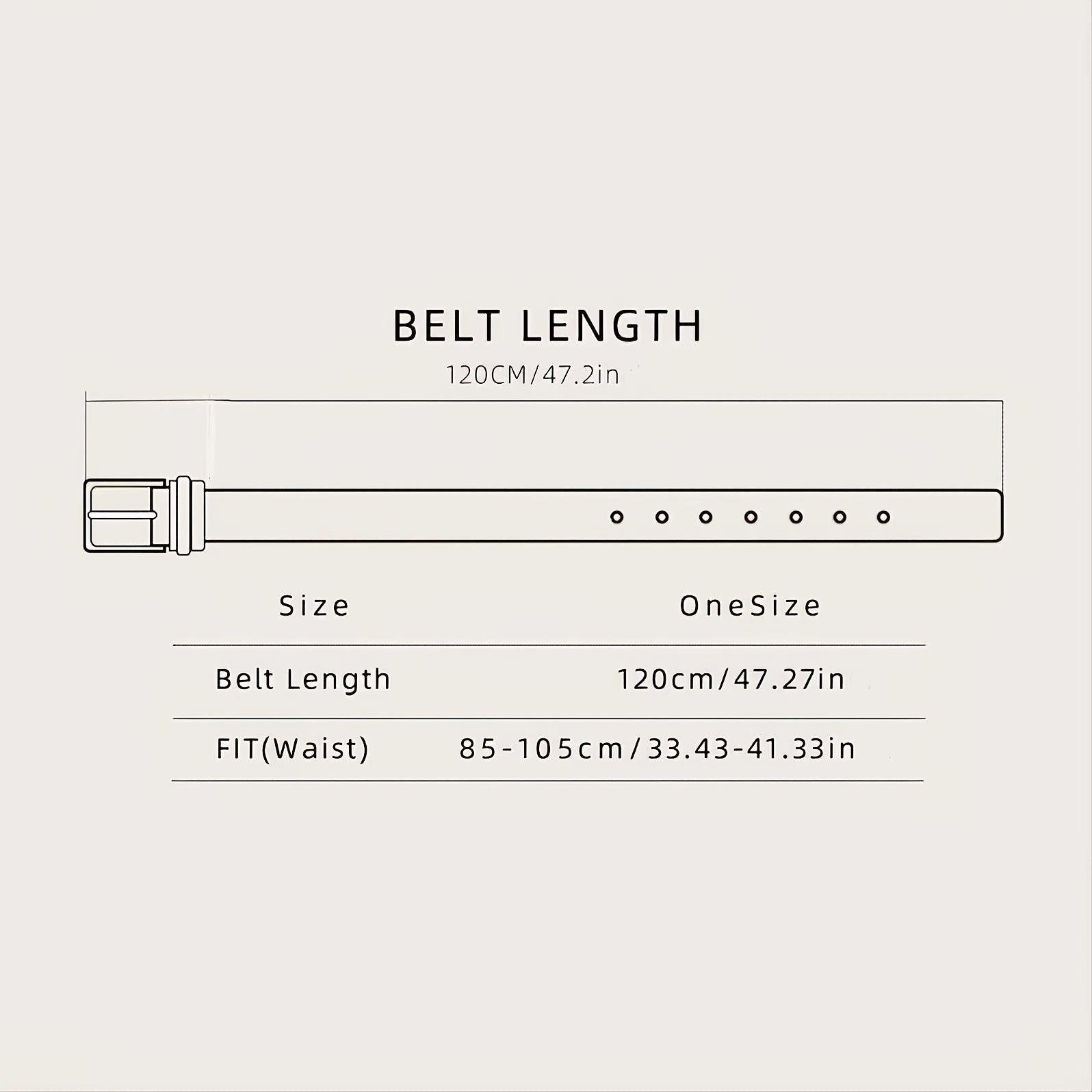 Casual Men's PU Leather Belt with Wide Stitch Buckle