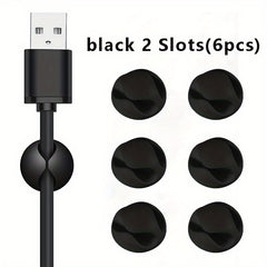 8 Pcs Adhesive Cord Holders Cable Clips Cable Management Organizer