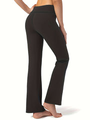 High Waisted Bootcut Leggings With Pockets Flared Yoga Pants Activewear
