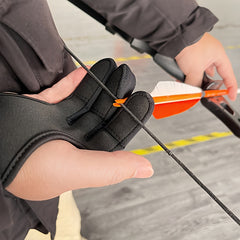Adjustable Bow Arrow Finger Guard Archery Competition Glove