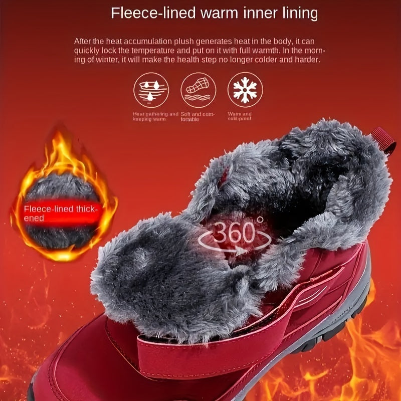 Women's Thermal Snow Boots Slip On Wear Resistance Warm Winter Boots