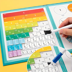 Wooden Magnetic Fraction Learning Math Toy