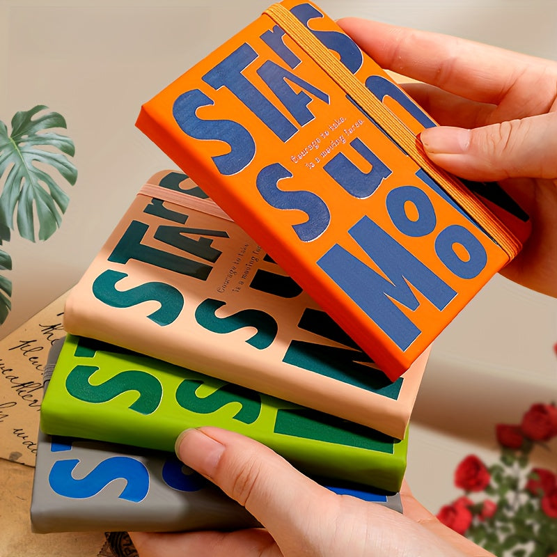 2pcs A7 American Retro Pocket Student Notebook Portable Thickened Notepad