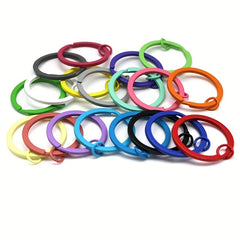 Colorful Metal Keychain Split Ring DIY Accessories