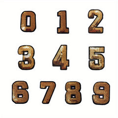 36pcs Bead Letter Iron On Patches Men Clothing Jacket Jeans Pants Dress